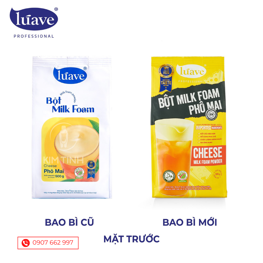 Bột Milk Foam Phô Mai Luave