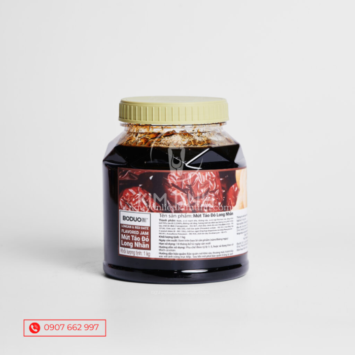 boduo mứt táo đỏ long nhãn