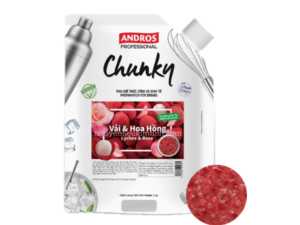 chunky vải hoa hồng