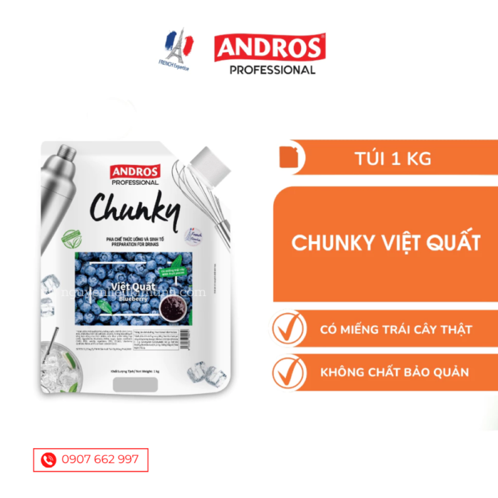 chunky việt quất