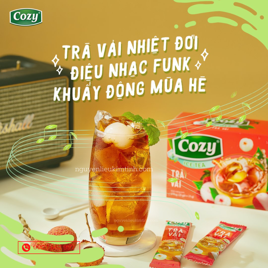 Cozy trà vải hoà tan