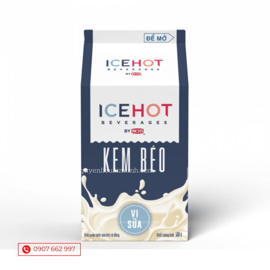 kem béo vị sữa icehot