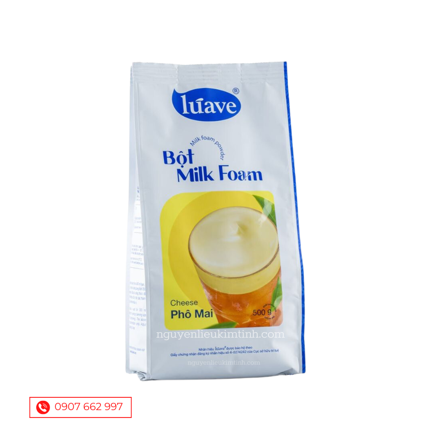 bột milk foam luave phô mai