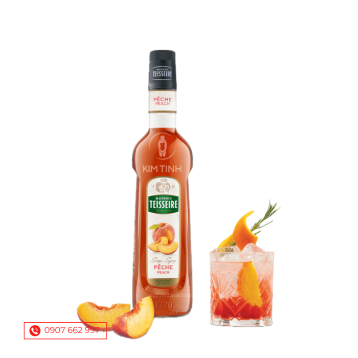 Siro Teisseire đào - Teisseire Peach Syrup