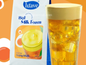 bột milk foam trứng muối 1