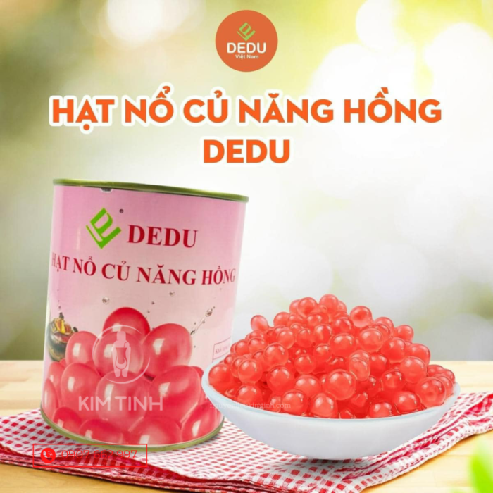 hạt nổ củ năng hồng dedu nam phát