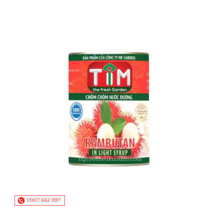 chôm chôm ngâm tim