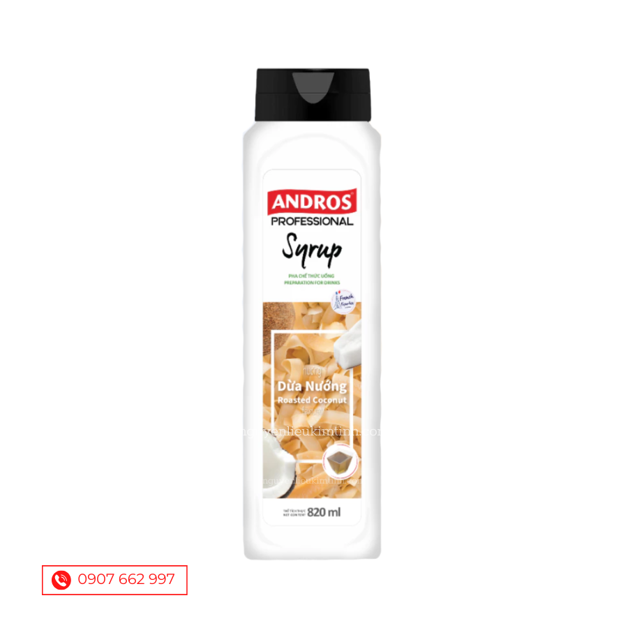 Andros Syrup Dừa Nướng 820Ml Andros Syrup Dừa Nướng 820Ml