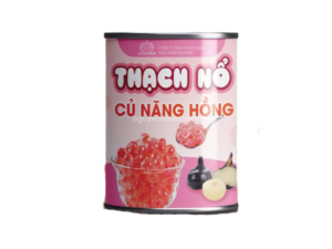 thạch nổ củ năng hồng lotus food