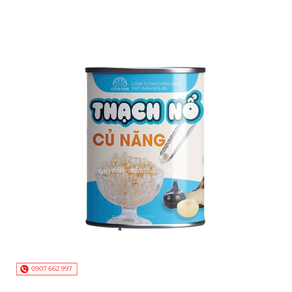 thạch nổ củ năng lotus food